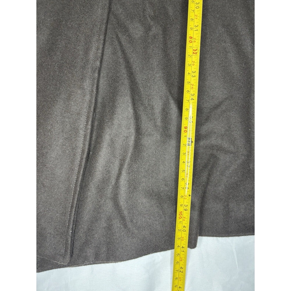 Women's Bernardo‎ Plaid Trench Coat Wool Blend Wrap Women's XS Green & Brown NWT - Picture 8 of 11